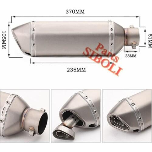 Exhaust Motorcycle MufflerPiit Dirt Bike For suzuki gsr 600 s1000xr nc750x tmax f800gs cbr650f versys 650 ltz 400