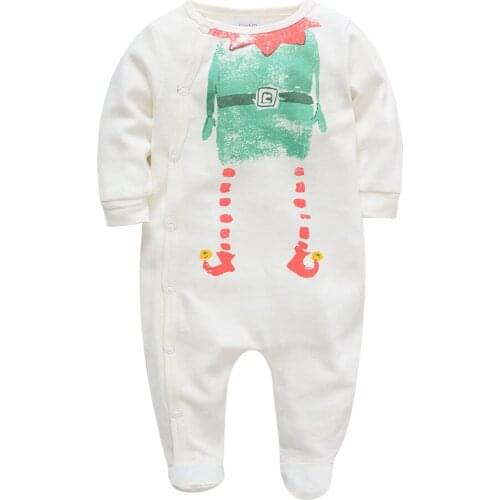 Kavkas Clothes Spring And Autumn Green Dress Printing Long Sleeve Jumpsuit Baby Bodysuit bebes accesorios recien nacido