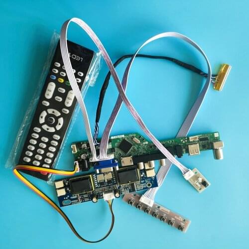 Kit for LM201WE3(TL)(J2)/(TL)(J3)/(TL)(K1)/(TL)(K3) LM201WE3 4lamps 1680X1050 VGA AV TV USB New LCD HDMI Controller Board Signal