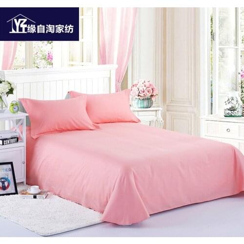 100%Cotton Bed Sheet Flat sheet set Bed Linen Mattress Cover Twin Queen king size Bed set Grey white color drap de lit sabanas
