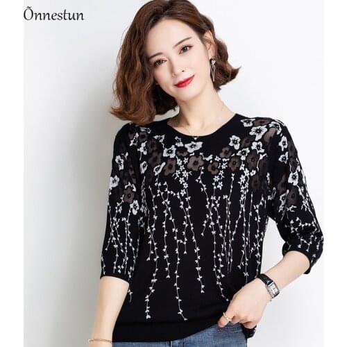 Женские трикотажные футболки Onnestun China At AliExpress