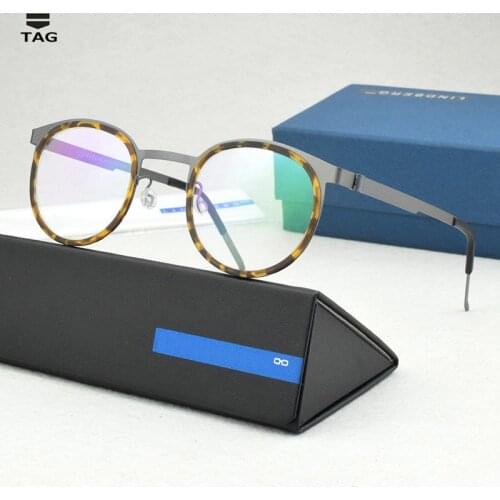 Brand eyeglasses women Design optical Glasses Frame Men metal Vintage Round prescription eyewear Myopia computer spectacle 9704