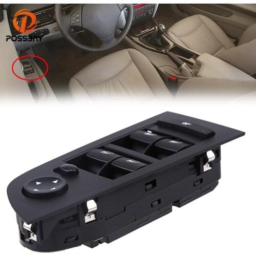 POSSBAY 61319217329 Car Door Window Switch Control Panel for BMW 3-Series E91 Wagon/Touring 2006-2012 Power Window Switch