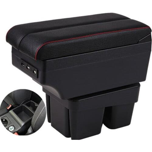 For VW Golf 7 armrest box USB Charging interface heighten central Store content box accessories parts