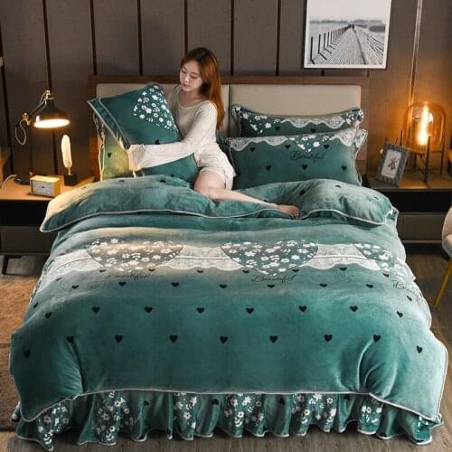 Simplicity Duvet Cover 1pcs Winter Warm Soft Double Side Plush Bed Blanket Thick Comforter Quilt Blanket case Queen King Size