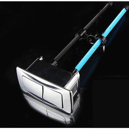 ABS plastic rectangle double push button toilet flush,Toilet water tank ceramics cover hole rectangle dual Push Button