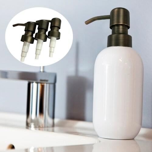Hand Liquid Soap Pump Dispenser Nozzle for Bathroom Kitchen Stainless Steel Soap Pump Liquid Bathroom Accessories Dropshipping