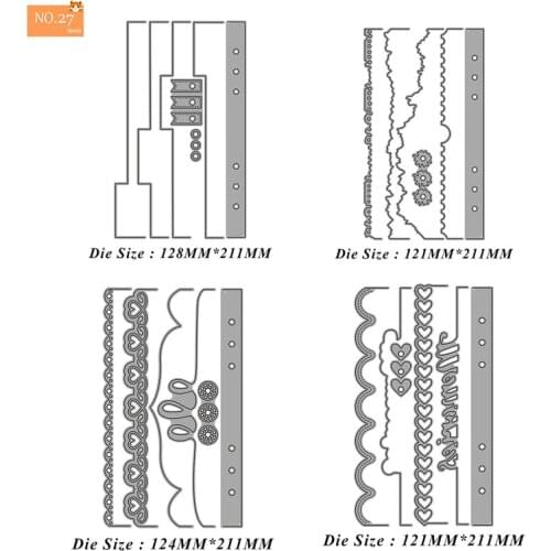 Carbon Steel Metal Cutting Die DIY Book Page Planner Stencil Suitable for Decorative Scrapbook Album Festival Card Making 2021