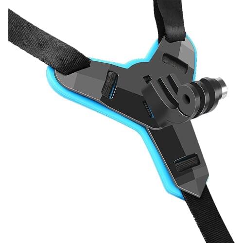 Silicone full face Helmet front chin mount Bracket for gopro 8 5 6 7 black Sjcam xiaoyi Eken action camera frame Pov shooting