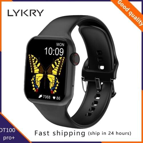 LYKRY IWO DT100 Pro+ Smart Watch 1.78inch Square Screen BT Call Watches Heart Rate Monitor Fitness Tracker PK DT100 Pro