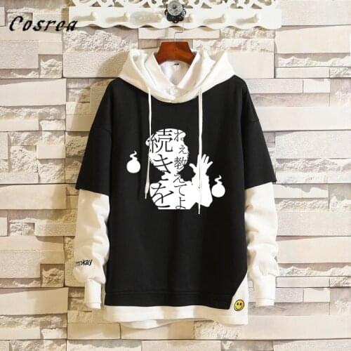 Anime Toilet-Bound Hanako-kun Cosplay Hoodies Sweatshirts Mens Spring Autumn Hanako Kun Nene False Two Piece Pullover Coat Women