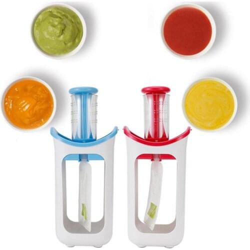 Baby Food Maker Squeeze Food Station Food Dispenser Bags Food Maker Fruit Container Storage Baby Feeding Maker