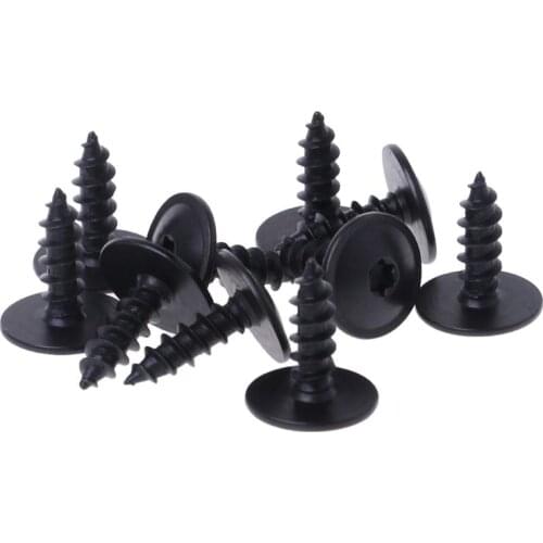 10pcs Engine Cover Undertray Splashguard Wheel Arch Torx Screw for vw 5x16mm Clips