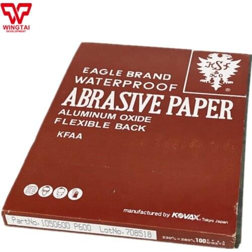 100pcs/lot Original Japan KOVAX/EAGLE Waterproof Abrasive Paper KAFF (230mmx280mm)