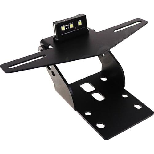 Rear Adjustable License Number Plate Frame Holder Bracket Tail Fender with LED Light Fit For KTM RC 390 250 RC390 2015-2019 2018