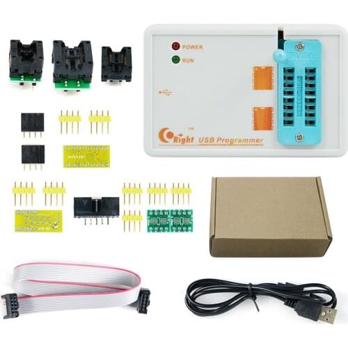 Factory Price ! 2019 Newest Version SKYPRO USB Programmer Support 24 25 93 EEPROM 25 flash bios WIN7 WIN8 VISTA + 3 adapters