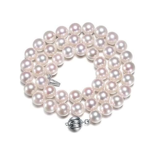 AAA perfect natural 10-11mm white south seas pearl necklace 18 inch >Selling jewerly free shipping