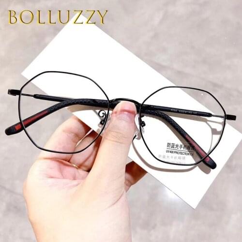 10pcs/lot Wholesale Bue Light Blocking Glasses Men Women Anti Blue Light Glasses Computer Glasses Anti Radiation Polygon Big New