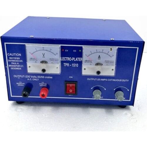 15V10A Goldsmith Tools Jewelry Plating Machine mini Gold Plating Machine electroplating rectifier machine for ring/necklace 1510