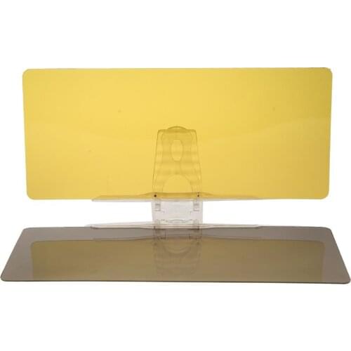 2 in 1 Car Sun Visor Day Night Anti Glare Dazzling Goggle Sunshade Mirror ision Driving UV Fold Flip Down Clear View Access