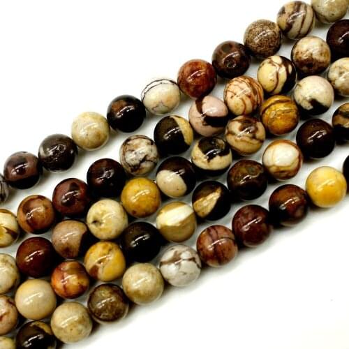 New Arrival Australia Zebra Jaspers Natural Stone Beads For Jewelry Making Round Shape Beads DIY bracelet 6mm 8mm 10mm 12mm