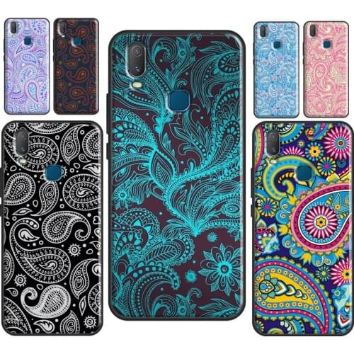 Paisley Pattern Phone Case For Vivo Y1S Y11 2019 Y12 Y15 Y17 Y19 Y20 Y30 Y50 Y91C V17 Neo V20 SE Cover