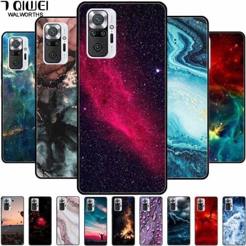 For Xiaomi Redmi Note 10 Pro Case TPU Soft Silicone Space Phone Cases for Xiaomi Redmi Note 10 5G Back Cover Note10 10t Para