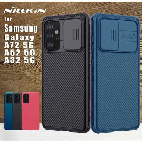 NILLKIN for Samssung Galaxy A72 A52 A32 5G case Camera Protection Slide CamShield Back cover cases for Samssung A72 A52 A32 5G