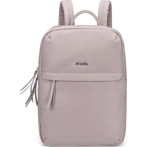 Business female backpack 14-inch Ultra-thin Computer Bag Notebook Commuter Travel Backpack Student Simple And Light School Bag