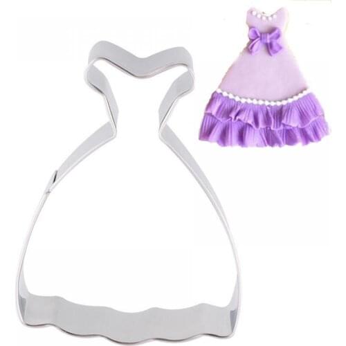 DIY Fondant Cake Cookie Decoration Cartoon Cutter Decoration Mold Set Dress Shape Baking Mould Tools Cake Decoration Tool