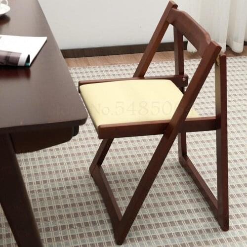 Home Modern Minimalist Solid Wood Dining Chair Back Chair Light Luxury Nordic Leisure Net Red Bedroom Desk Folding Chair