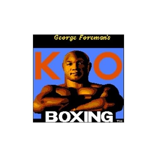 George Foremans KO Boxing Region Free 8 Bit Game Card For 72 Pin Video Game Player