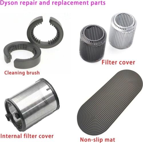 Fof Dyson hair dryer special cleaning brush filter screen HD03 filter cover HD01 non-slip mat replacement maintenance components
