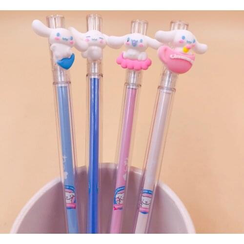 2pcs Kawaii Gel Pens Yugui dog black colored gel-inkpens for writing Cute stationery office school supplies 0.5mm