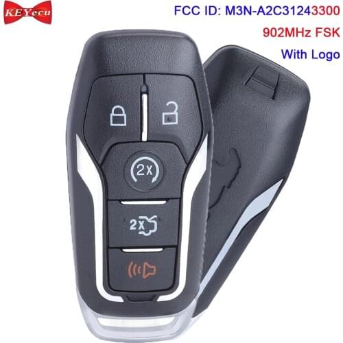 KEYECU for Ford Mustang 2015 2016 2017 Smart Remote Key Fob M3N-A2C31243300 164-R8119 902MHz STRATTEC P/N: 5926056