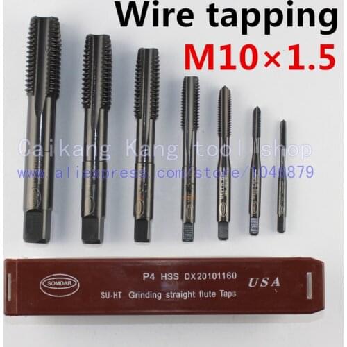 M10 * 1.5. Wire tapping. Straight flute taps. Material: HSS. Accuracy class: 6H. SOMDAR. M10 * 1.5
