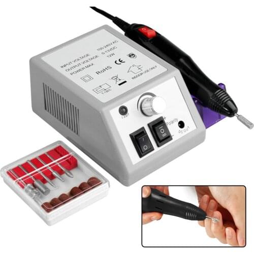 20000 Rpm Manicure Machine Electric Nail Drill Bits Mill Cutter Nail Art Sanding File Gel Cuticle Remover Apparatus For Manicure