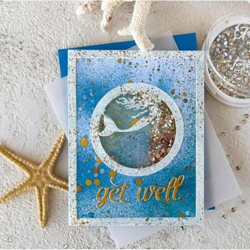 Shark Mermaid Metal Cutting Dies for DIY Scrapbooking Crafts Dies Cut Stencils Maker Photo Album Template Handmade Decoration