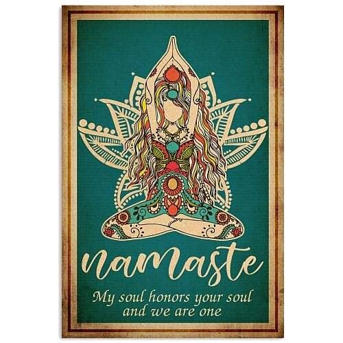 My Soul Honors Your Soul and We are One Tin Metal Sign Wall Decor Fun Decoration for Home Kitchen Bar Room Garage Vintage Retro