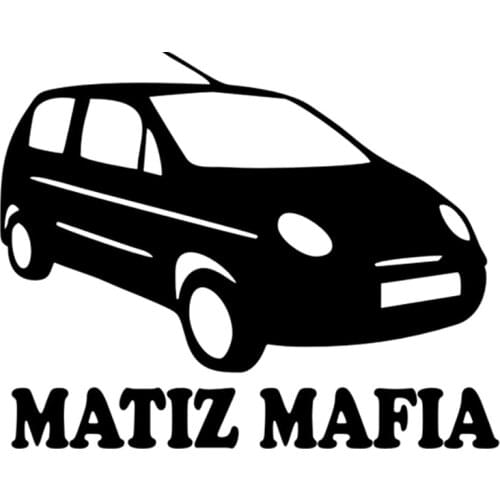 Mafia Car Sticker High Quality Fashion Car Window Decoration Personality Pvc Waterproof Decal Black/white, 18cm*14cm