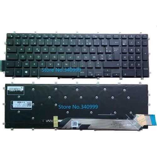 NEW AZERTY For Dell Inspiron 15-7566 7567 7577 7786 5567 French Backlit Keyboard