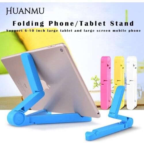 Plastic Mobile Phone Bracket Computer Lazy Stand Triangle Desktop Foldable Tablet Stand for ipad Tablets