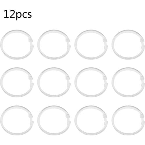 Plastic Bathroom Curtain Ring, Strong and Durable Round Design Ring, Easy to Slide and No Noise, Bathroom Accessories