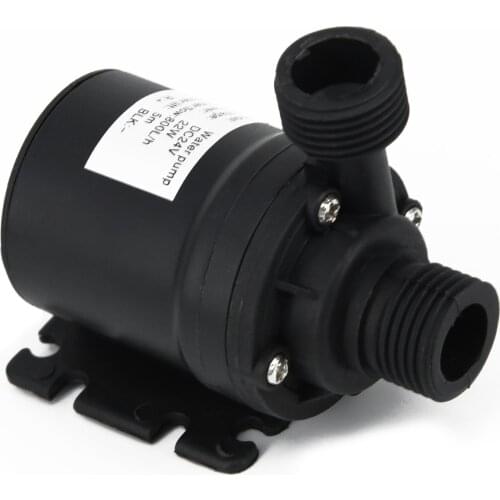 DC 12V 24V Ultra Quiet Mini IP68 800L/H Brushless Motor Submersible Solar Water Heater Shower Floor Heating Booster Pump 19W