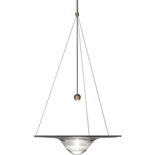 Transparent UFO Style Northern European Restaurant Lamp Bar Table Lamp Single Head Danish Design Decorative Light