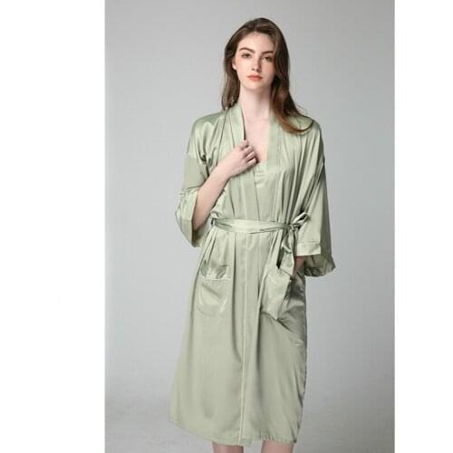 Factory direct selling womens morning gown 2020 spring New Goddess sexy robe Japanese girls' Nightgown summer wholesale