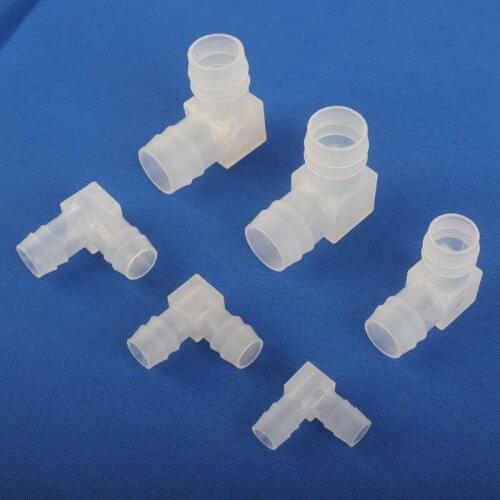 5~100pcs 2.4~20mm PP Elbow Double pagodas Equal Dia Plastic Connectors Pipe Fitting Tube Aquarium Fish Tank Irrigation Joint