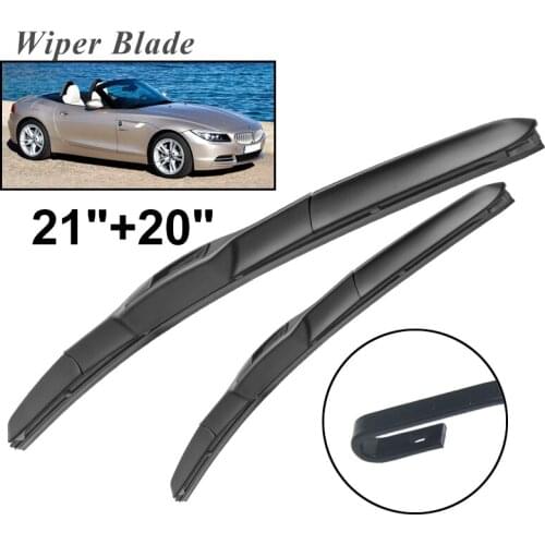 Okowiper RHD & LHD Front Wiper Blades For BMW Z4 E85 2002 - 2009 Windshield Windscreen Front Window 21"+20"