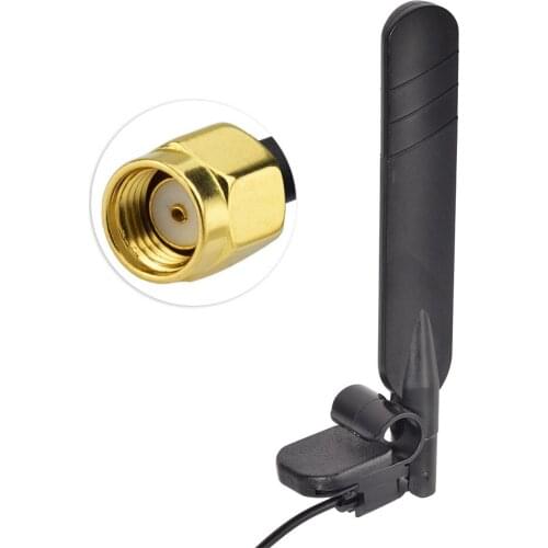 Superbat 2.4GHz WiFi Clip/Blade Antenna RP-SMA Plug (Female in) Connector for Ubiquiti PCMCIA Wireless Card