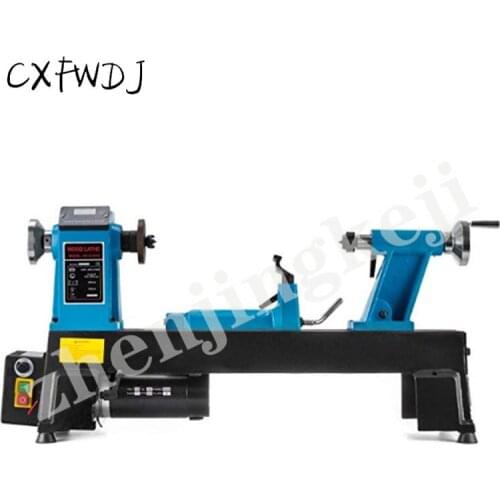 Small Woodworking Lathe DIY Family Digital Display 550W Stepless Speed Lathe Wood Rotary Lathe 220V/50HZ Speed Woodworking Lathe